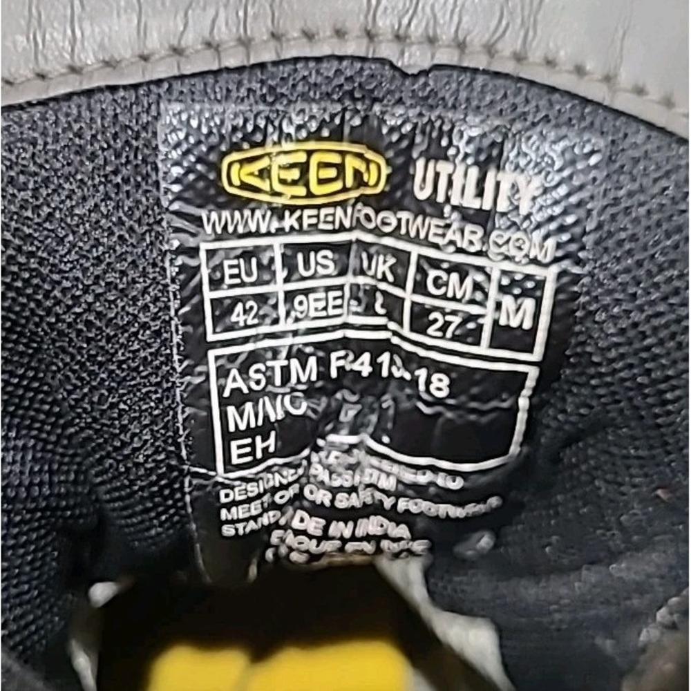 KEEN Utility Men's San Jose 6" Alloy Toe Waterproof Work Boot Size 9 EE * Flaw - Picture 14 of 14